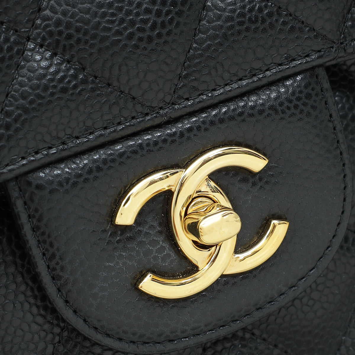 Chanel Black CC Classic Double Flap Jumbo Bag