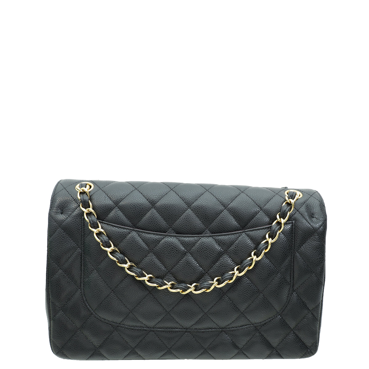 Chanel Black CC Classic Double Flap Jumbo Bag