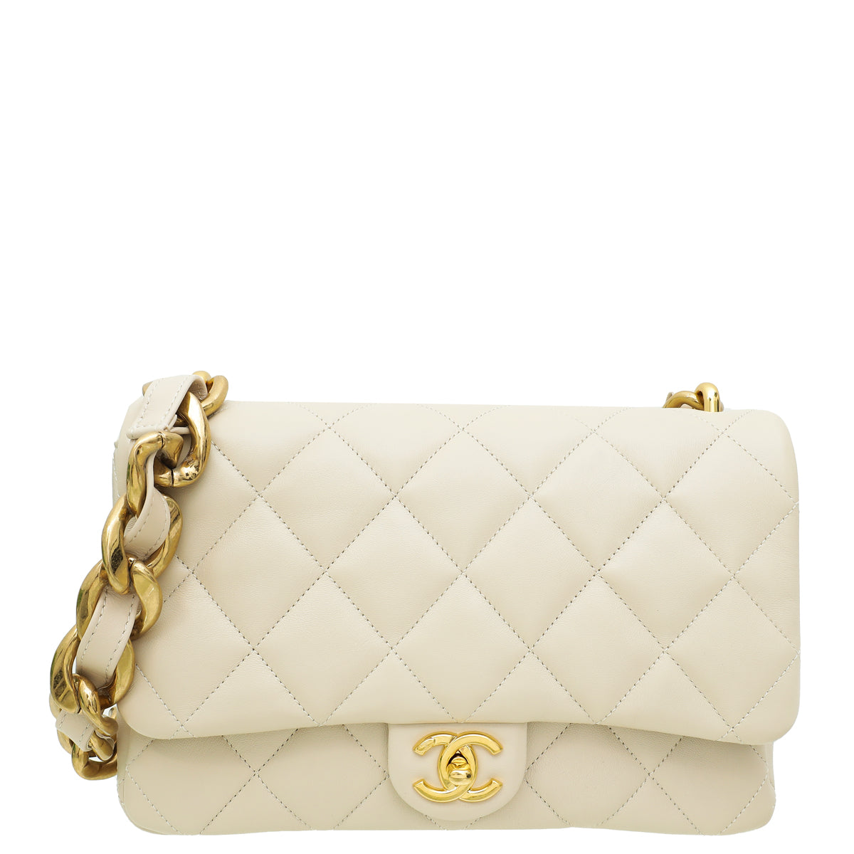Chanel Cream Funky Town Flap Bag-Chanel-THE CLOSET