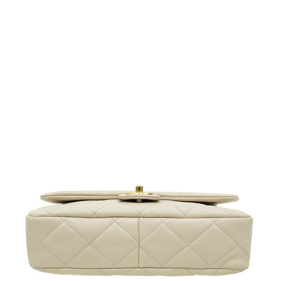 Chanel Cream Funky Town Flap Bag