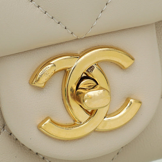 Chanel Cream Funky Town Flap Bag