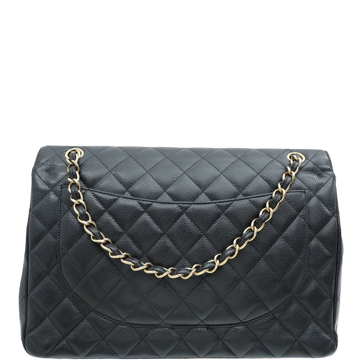 Chanel Black CC Classic Double Flap Maxi Bag-Chanel-THE CLOSET