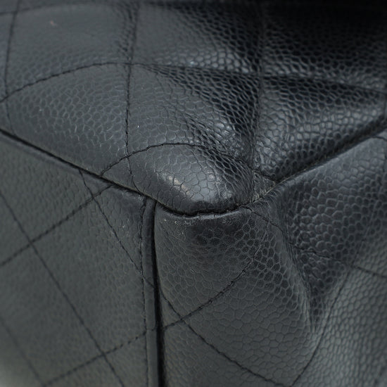 Load image into Gallery viewer, Chanel Black CC Classic Double Flap Maxi Bag
