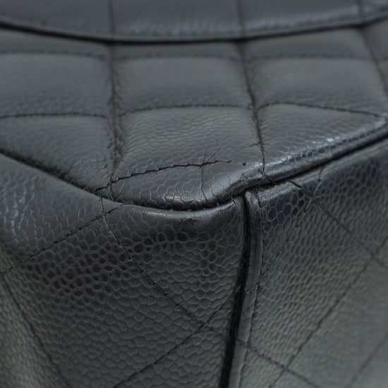 Load image into Gallery viewer, Chanel Black CC Classic Double Flap Maxi Bag
