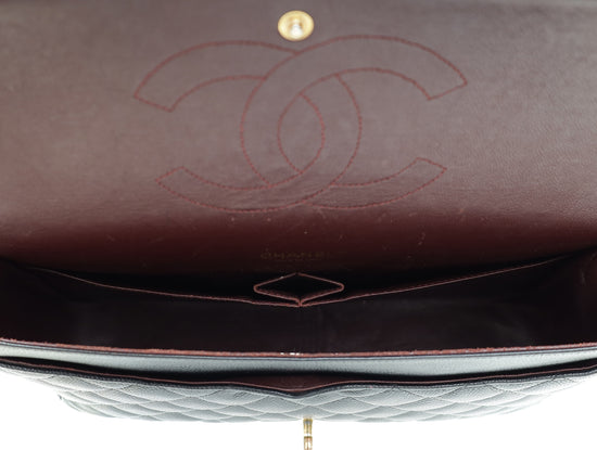Load image into Gallery viewer, Chanel Black CC Classic Double Flap Maxi Bag
