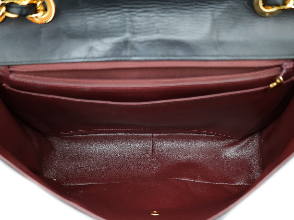 Chanel Black Vintage CC Flap Maxi Bag