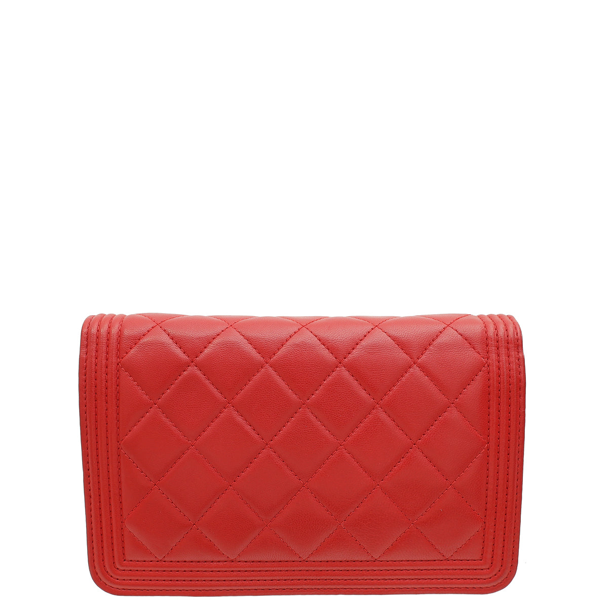 Chanel Red Le boy Wallet on Chain