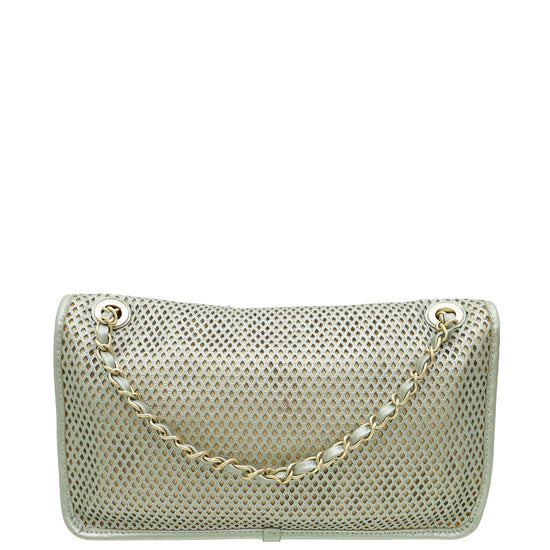 Chanel Metallic Gray Up in the Air Flap Bag