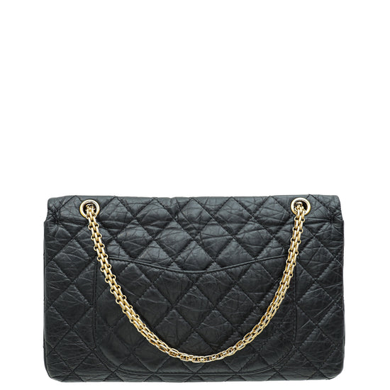 Chanel Black 2.55 Reissue Aged Double Flap 227 Bag