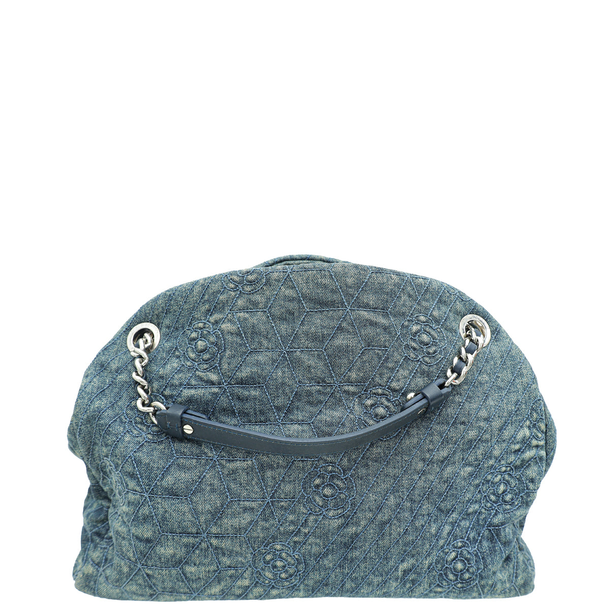 Chanel Blue CC Denim Camellia Just Mademoiselle Bag