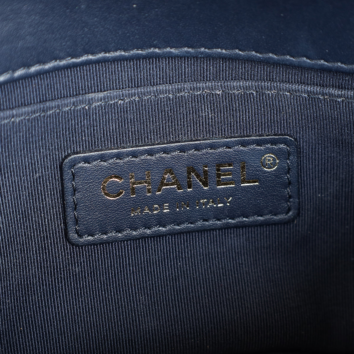 Chanel Navy Blue Le Boy Small Flap Bag