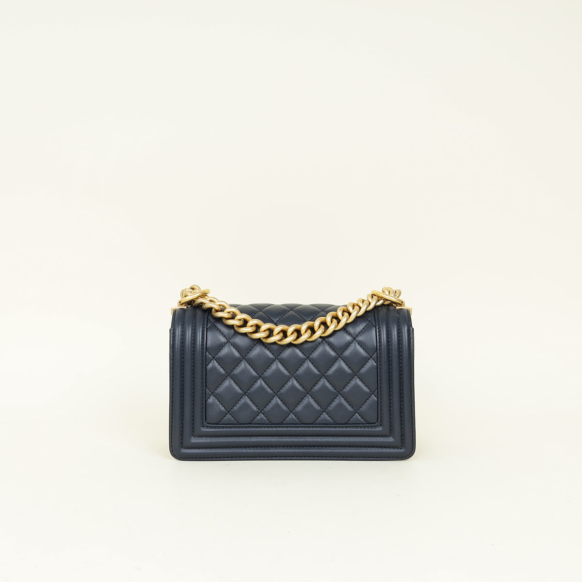 Chanel Navy Blue Le Boy Small Flap Bag