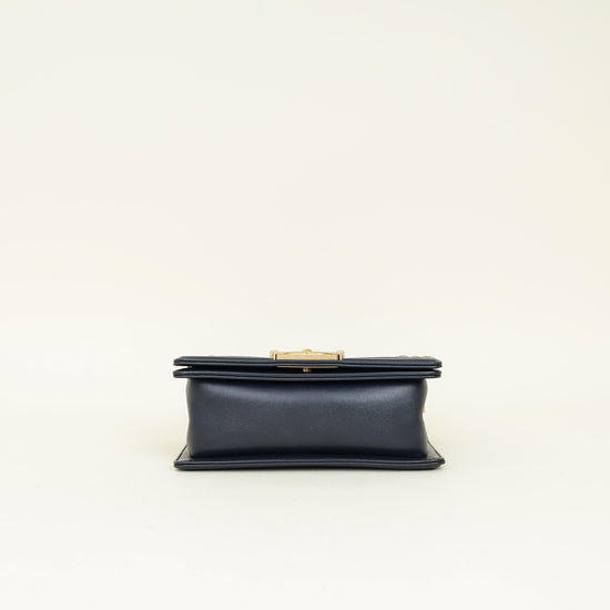 Chanel Navy Blue Le Boy Small Flap Bag