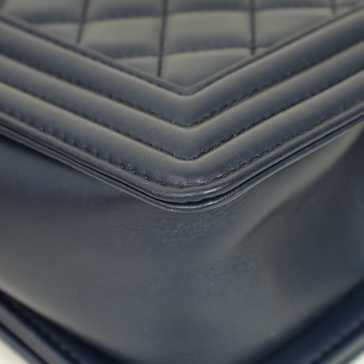 Chanel Navy Blue Le Boy Small Flap Bag