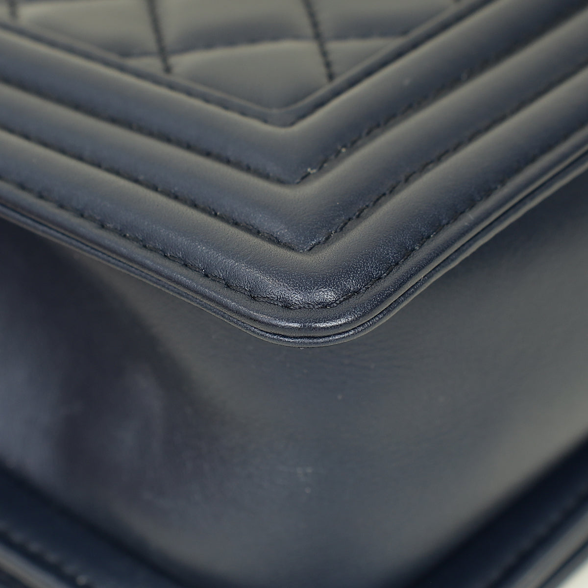 Chanel Navy Blue Le Boy Small Flap Bag