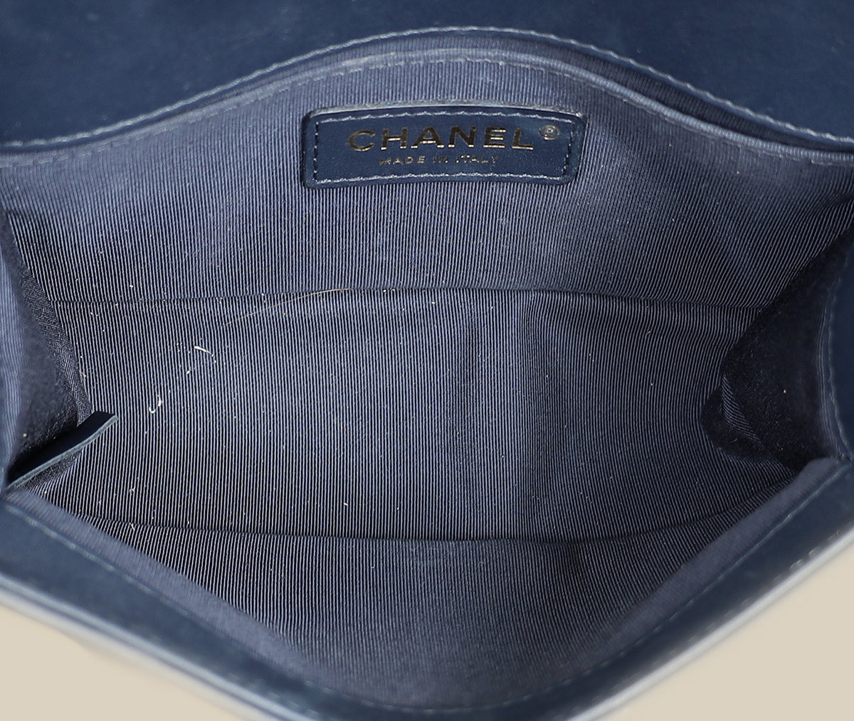 Chanel Navy Blue Le Boy Small Flap Bag