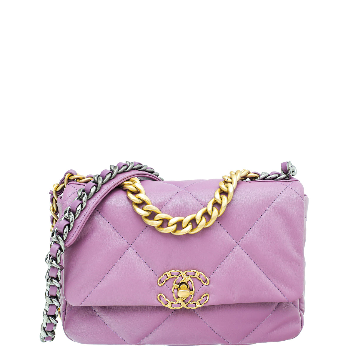 Chanel Purple CC 19 Small Bag-Chanel-THE CLOSET