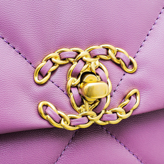 Chanel Purple CC 19 Small Bag