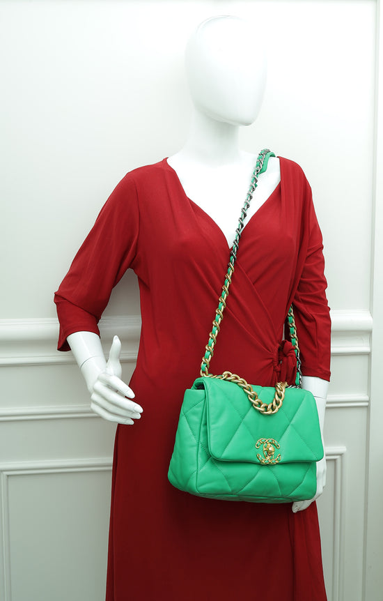 Chanel Green CC 19 Small Bag