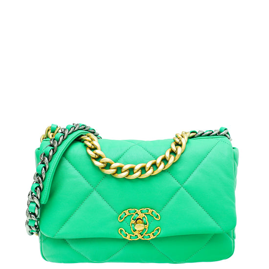 Chanel Green CC 19 Small Bag – The Closet