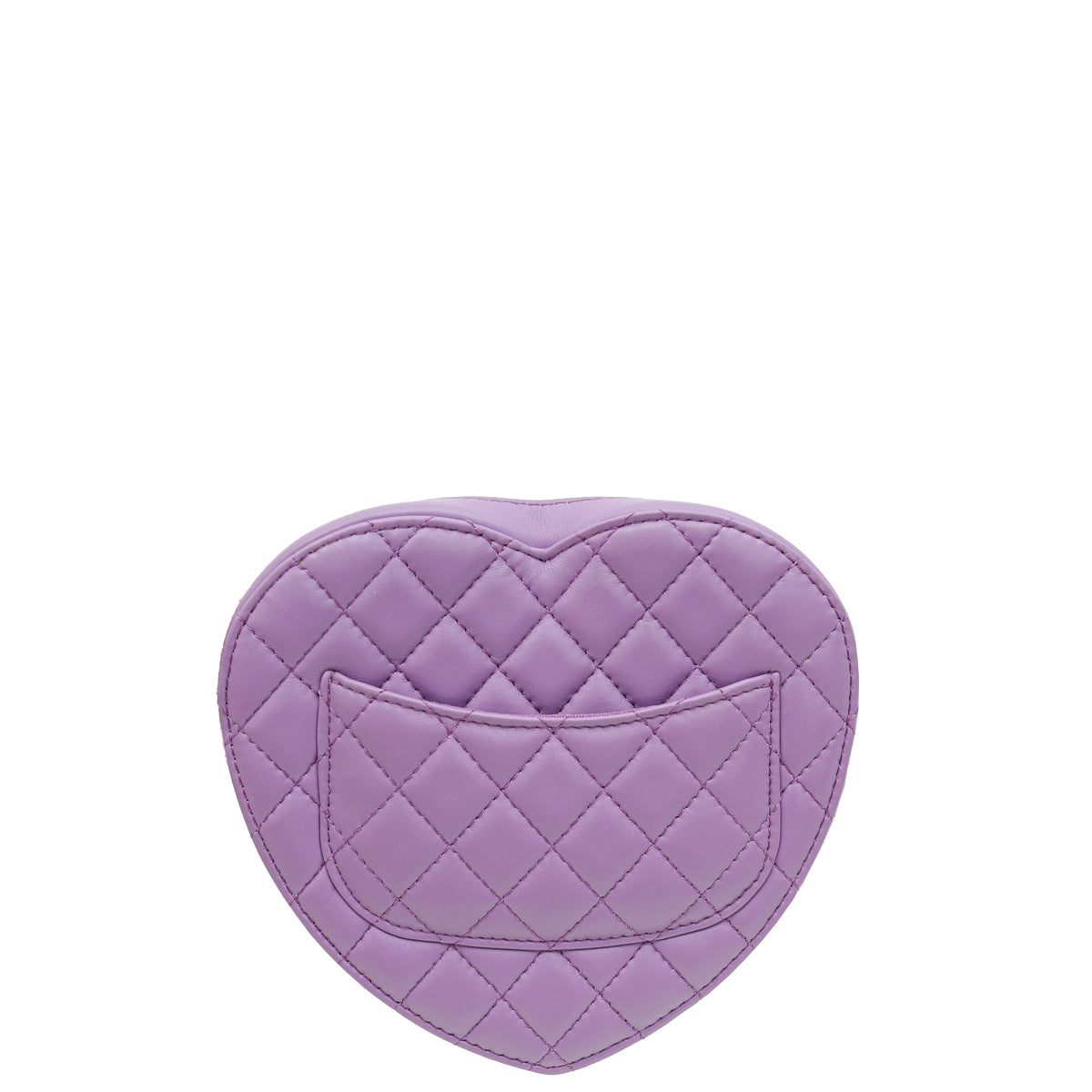 Chanel Purple CC In Love Heart Bag