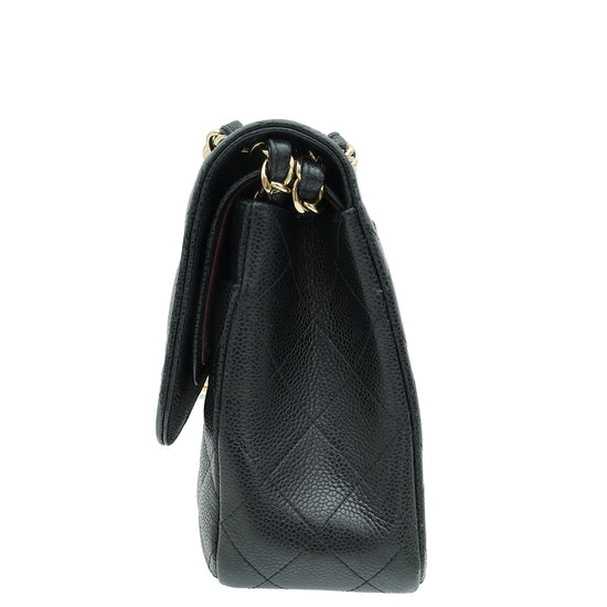 Chanel Black CC Classic Double Flap Jumbo Bag