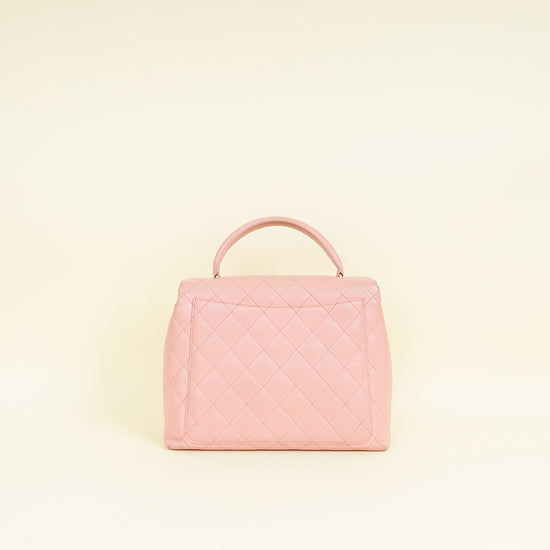 Chanel Pink Vintage Kelly Top Handle Bag