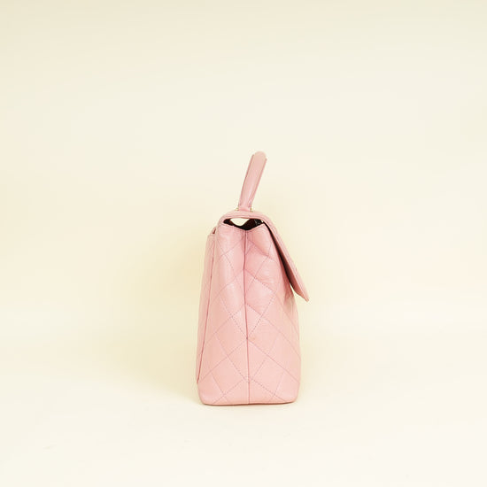 Chanel Pink Vintage Kelly Top Handle Bag