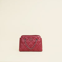 Chanel Burgundy Hampton Shopping Tote Bag