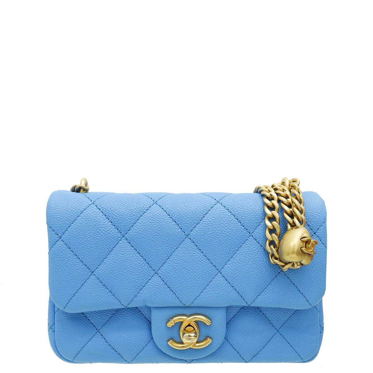 Chanel Blue CC Sweetheart Crush Mini Rectangular Flap Bag