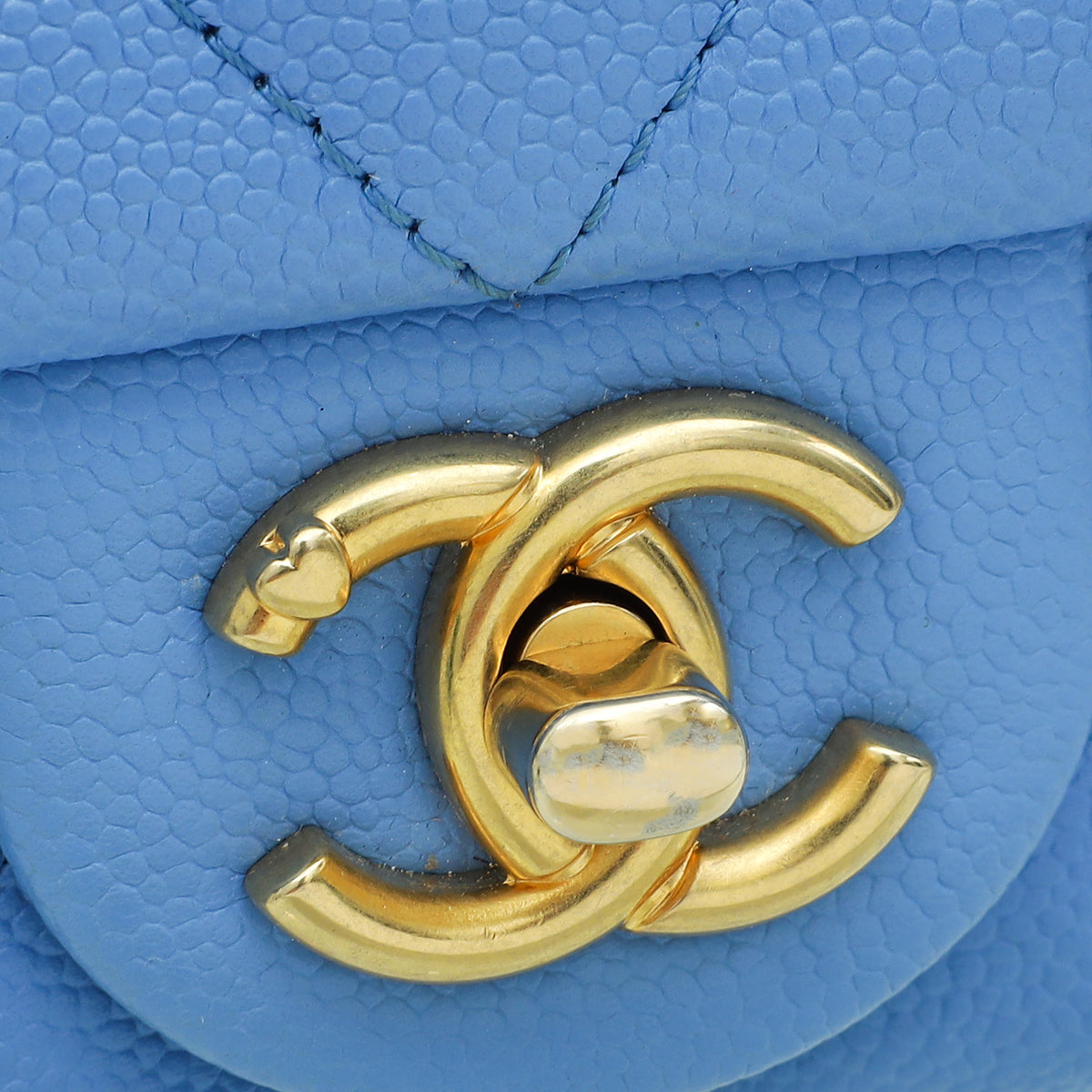 Chanel Blue CC Sweetheart Crush Mini Rectangular Flap Bag