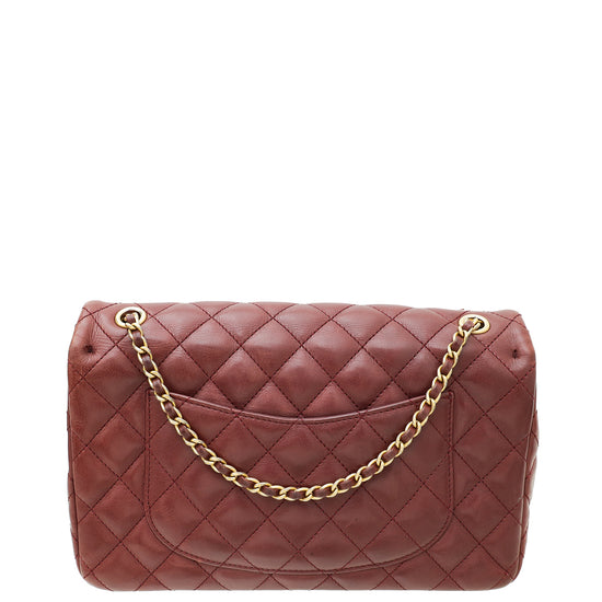 Chanel Burgundy CC Rock The Corner Flap Bag