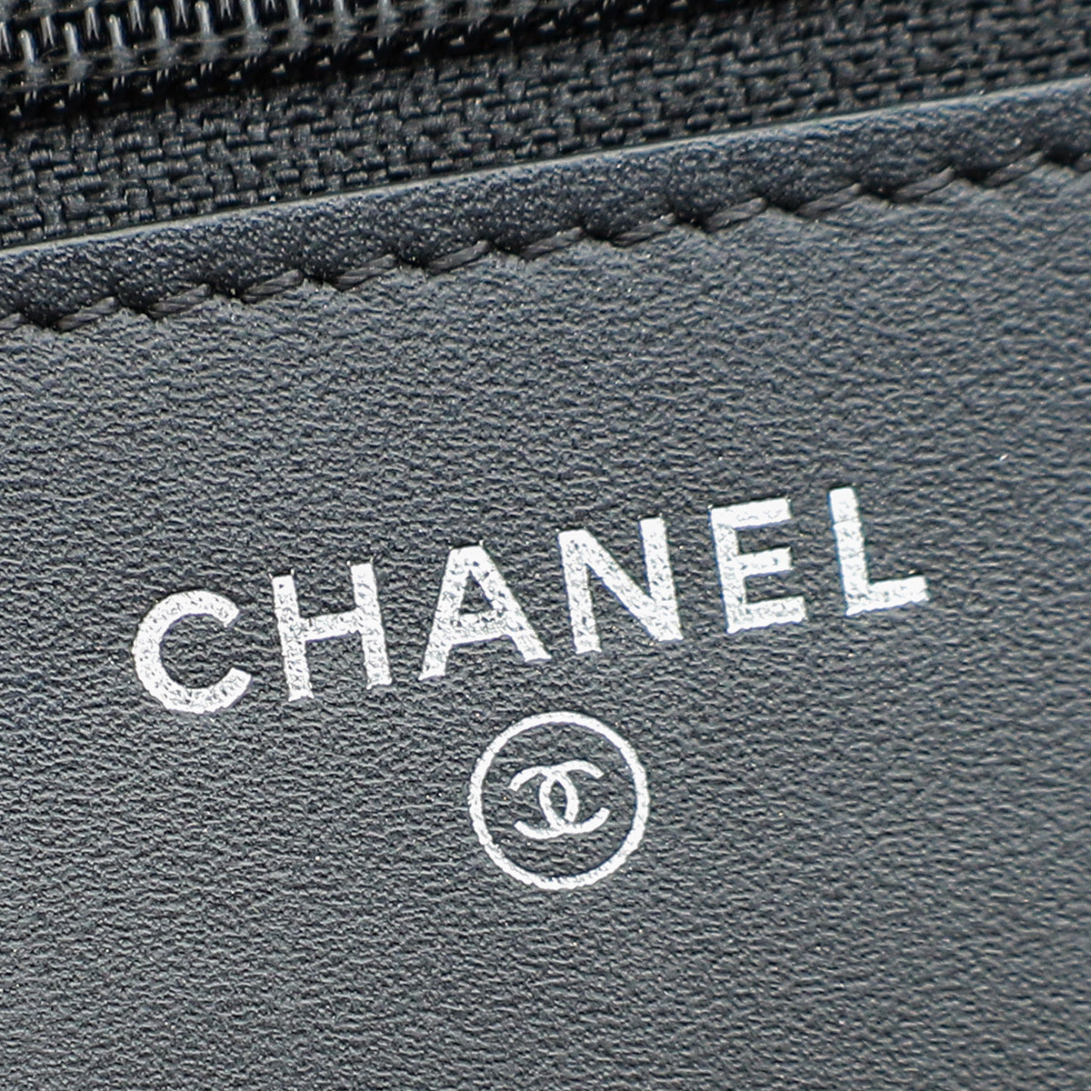 Chanel Black CC Classic Wallet On Chain