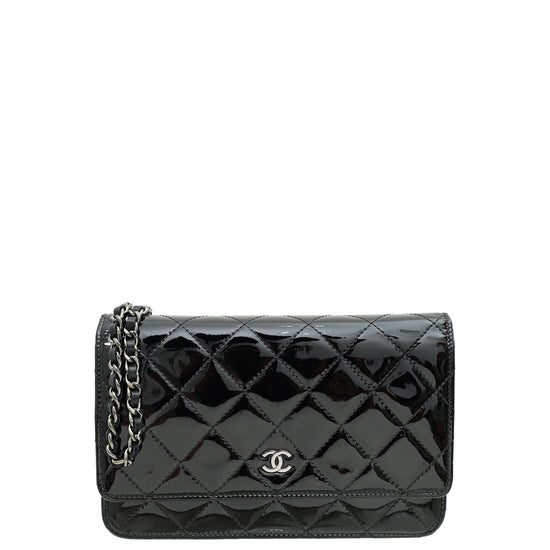 Chanel Black CC Classic Wallet On Chain