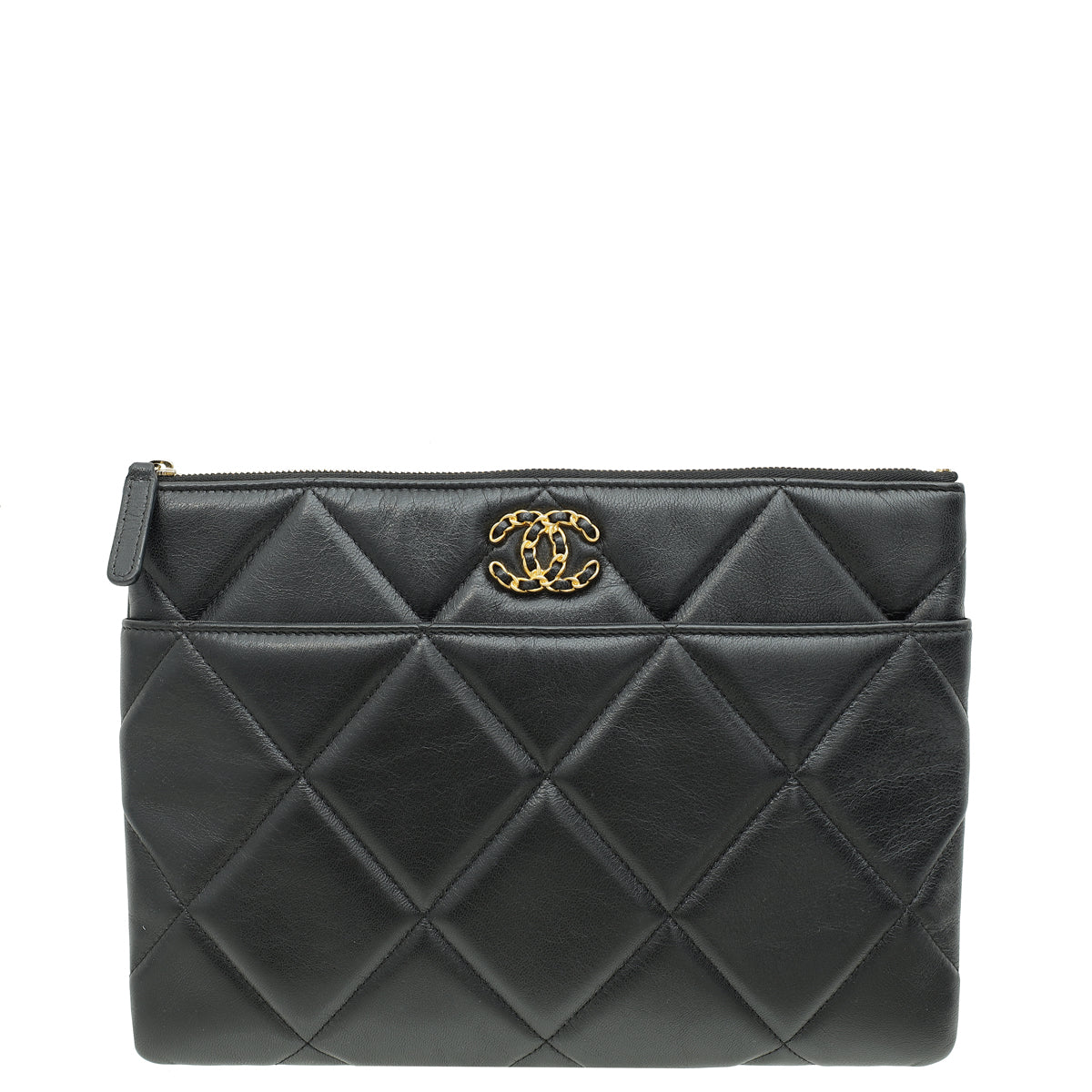 Chanel Black 19 Large Pouch-Chanel-THE CLOSET