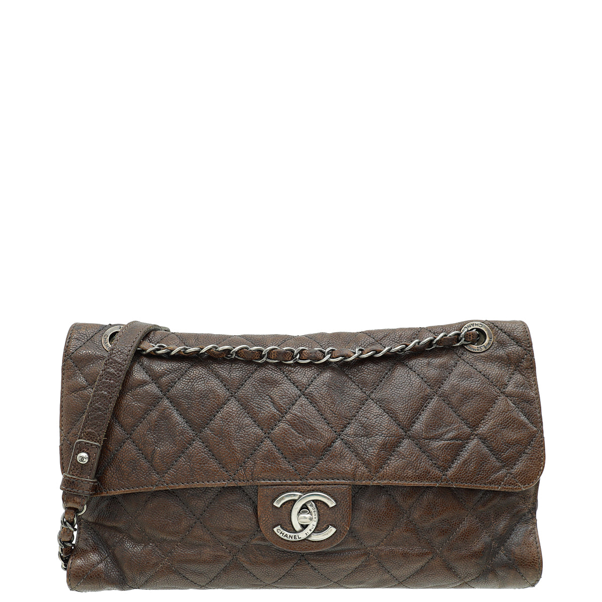 Chanel Brown CC Crave Jumbo Flap Bag-Chanel-THE CLOSET