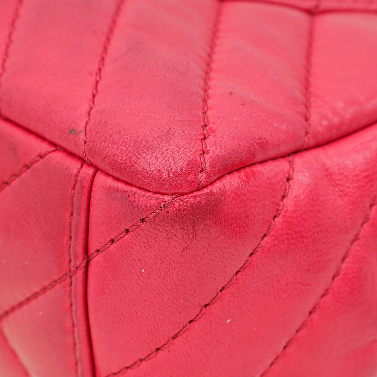 Chanel Fuchsia CC Chevron Single Flap Maxi Bag