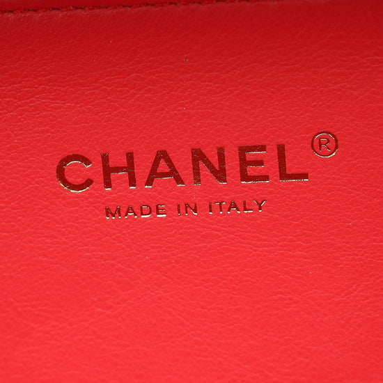 Load image into Gallery viewer, Chanel Red Filigree Small Vanity Case

