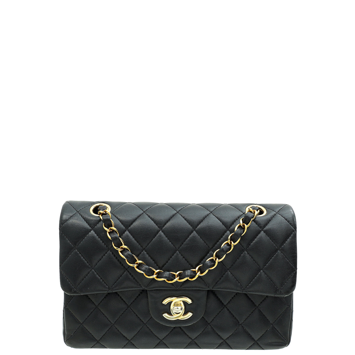 Chanel Black CC Classic Small Double Flap Bag-Chanel-THE CLOSET