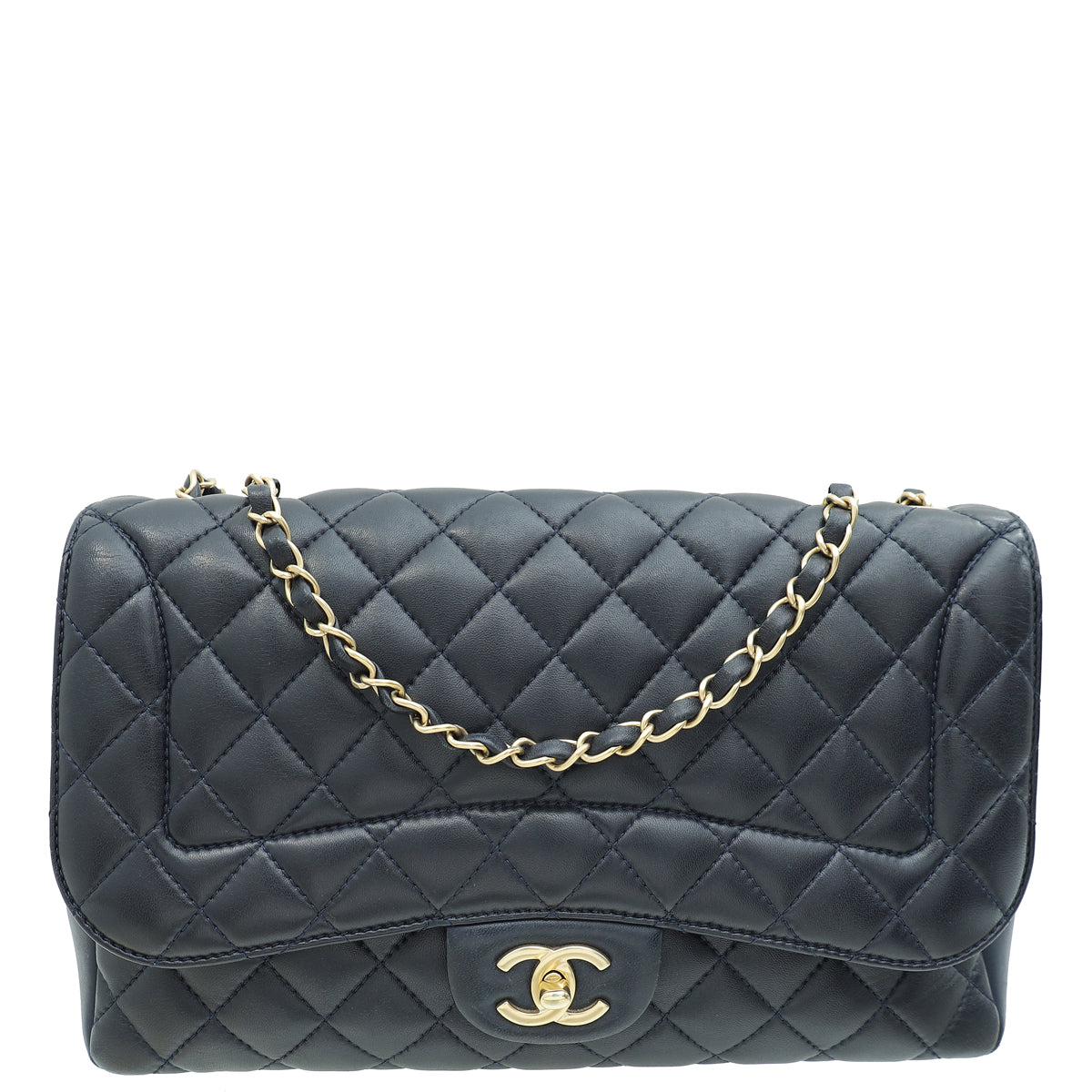 Chanel Navy Blue CC Diana Flap Bag-Chanel-THE CLOSET
