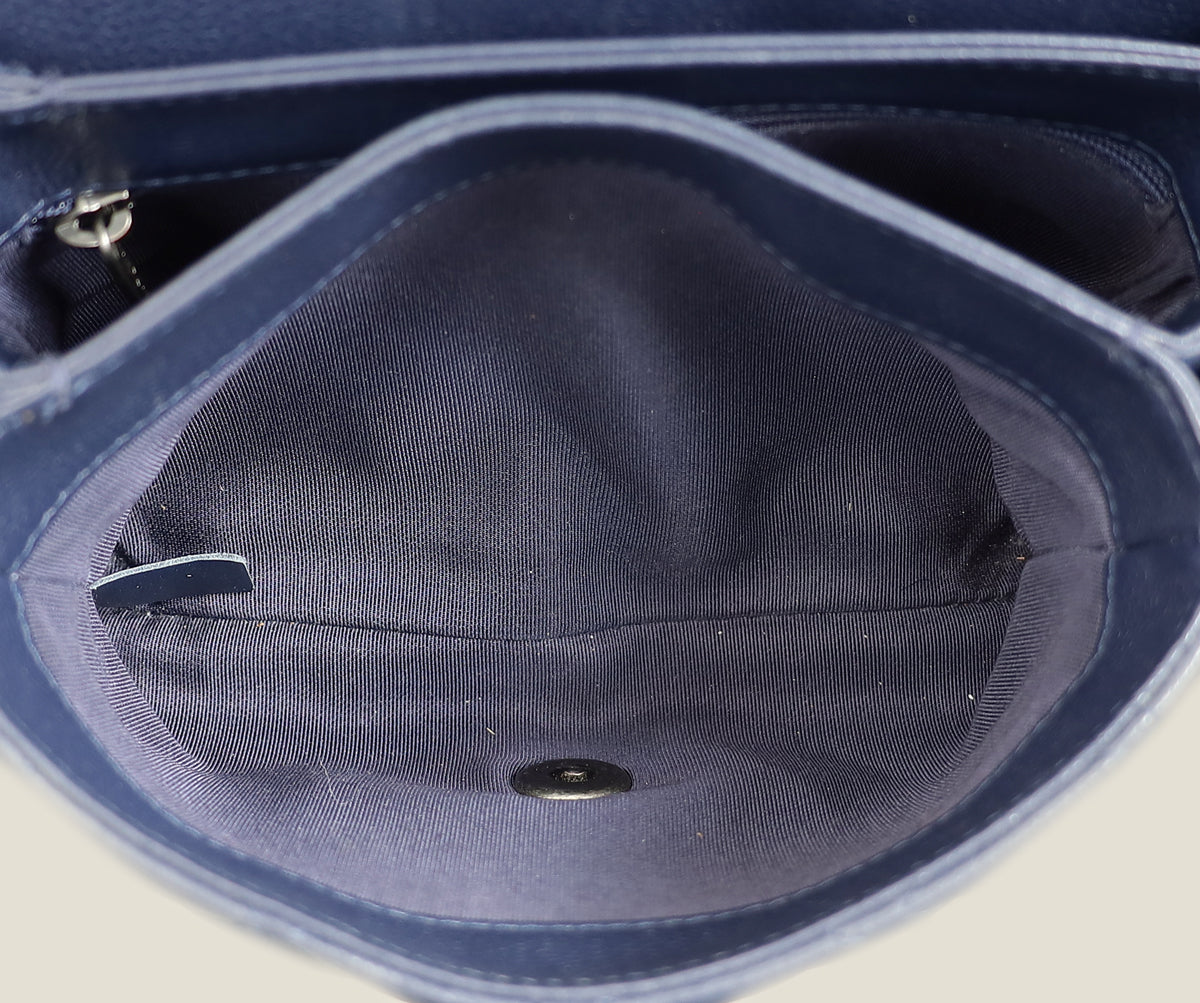 Chanel Navy Blue CC All About Flap Bag