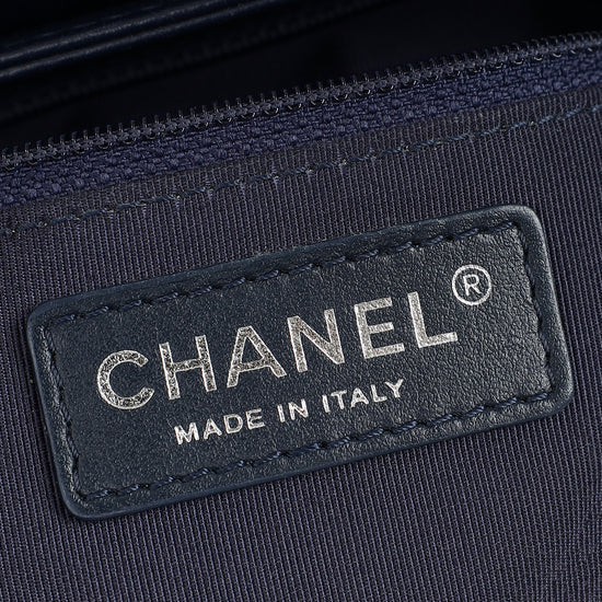 Chanel Navy Blue CC All About Flap Bag