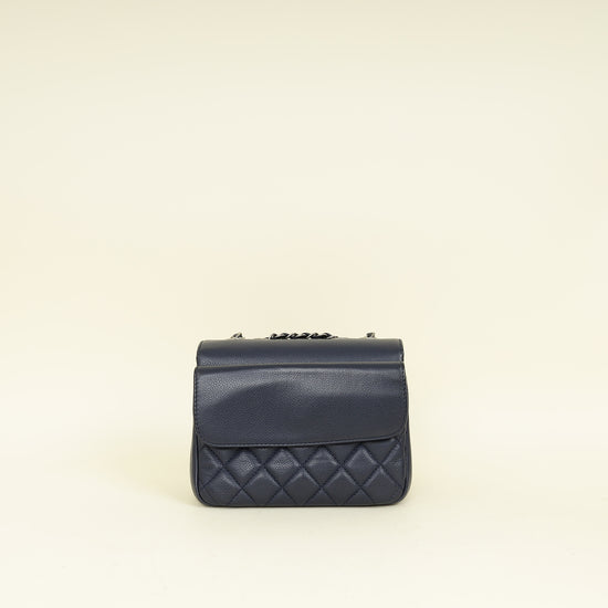 Chanel Navy Blue CC All About Flap Bag