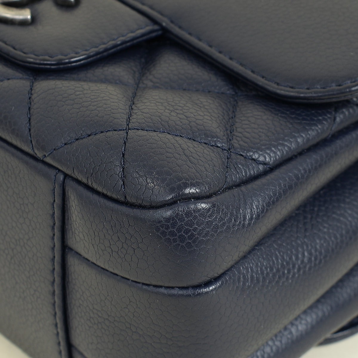 Chanel Navy Blue CC All About Flap Bag