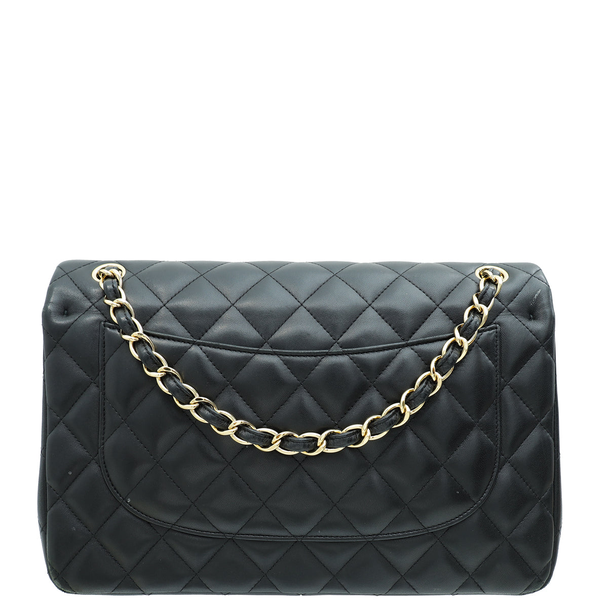 Chanel Black CC Classic Double Flap Jumbo Bag
