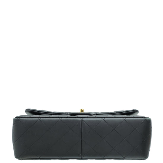 Load image into Gallery viewer, Chanel Black CC Classic Double Flap Jumbo Bag
