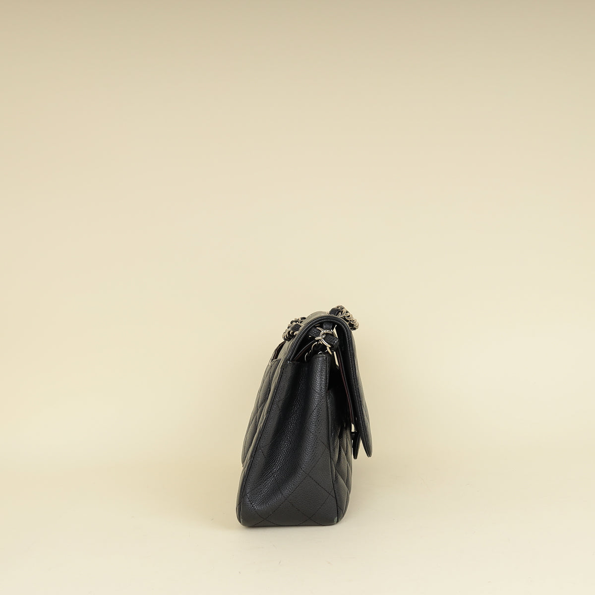 Chanel Black CC Classic Double Flap Jumbo Bag