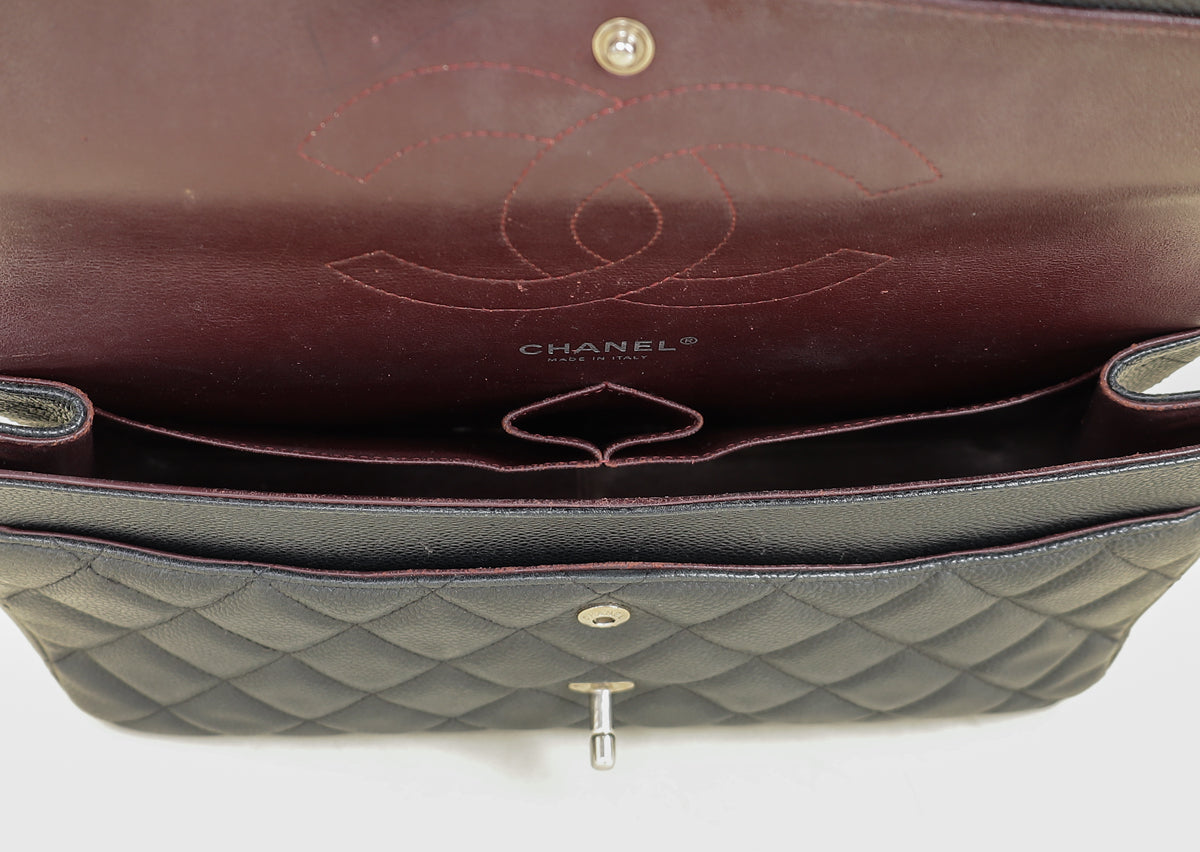 Chanel Black CC Classic Double Flap Jumbo Bag