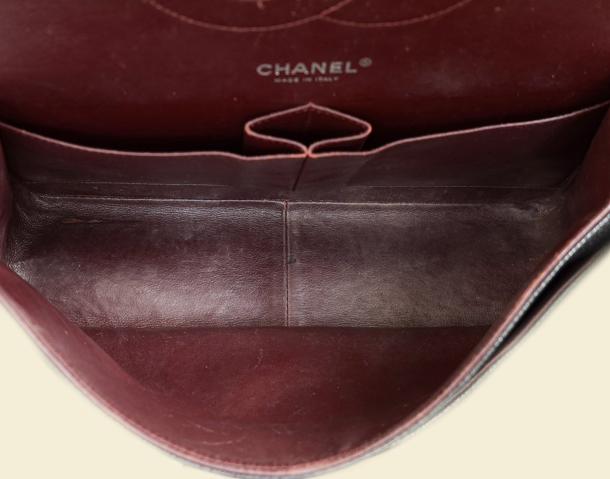 Chanel Black CC Classic Double Flap Jumbo Bag