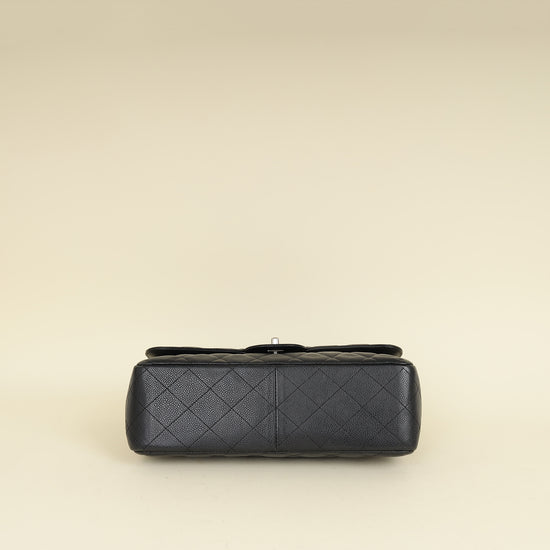 Chanel Black CC Classic Double Flap Jumbo Bag